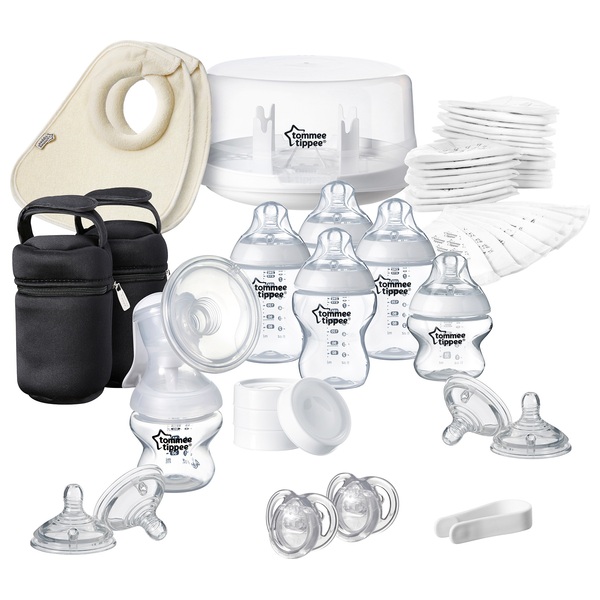 Tommee Tippee Microwave Steriliser and Manual Breast Pump Kit ...