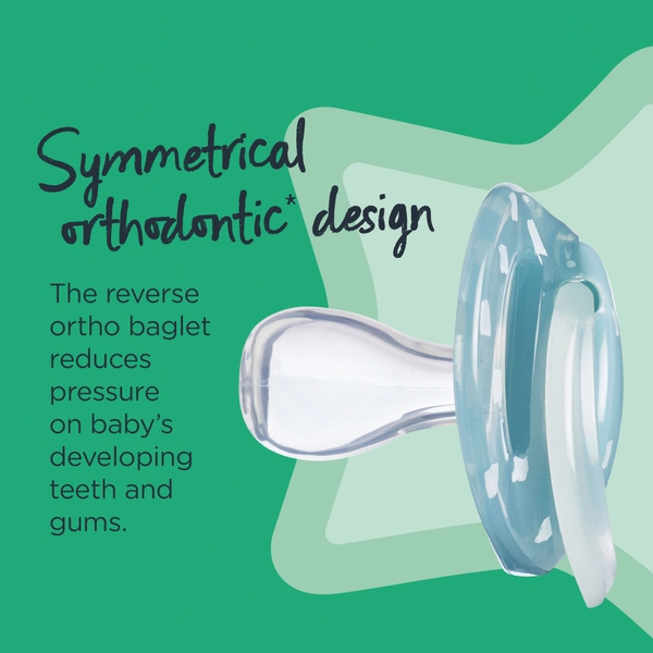 Sucettes Anytime, Forme Orthodontique Symétrique Aléatoire 6-18 mois de Tommee  Tippee, Sucettes : Aubert