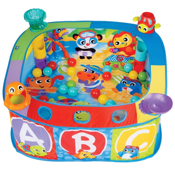 Playgro Grow 'n' Play Pop and Drop Activity Ball Pit Smyths Toys UK