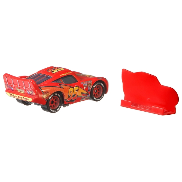 Disney Pixar Cars 1:55 Lightning McQueen with Sign Diecast | Smyths ...