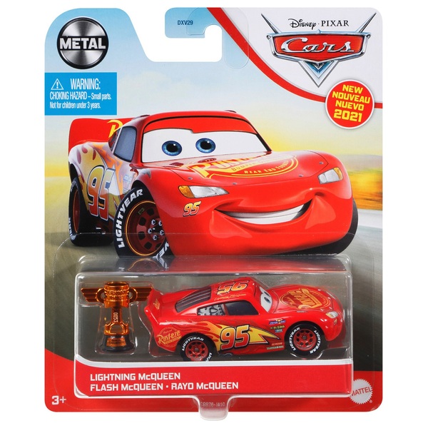 Disney Pixar Cars 1:55 Lightning McQueen with Piston Cup Diecast ...