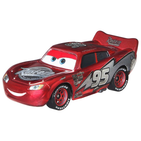 Disney Pixar 1:55 Cars Racing Red Lightning McQueen Diecast | Smyths ...