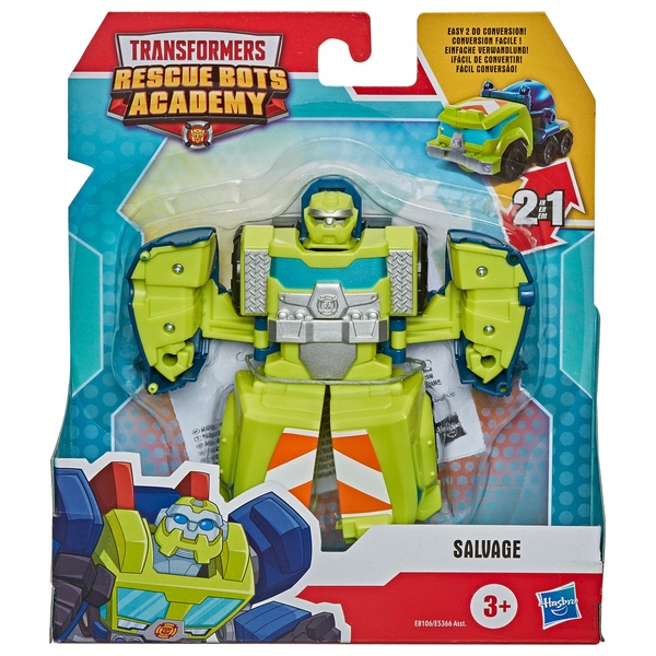 playskool heroes transformers rescue bots salvage the construction bot figure