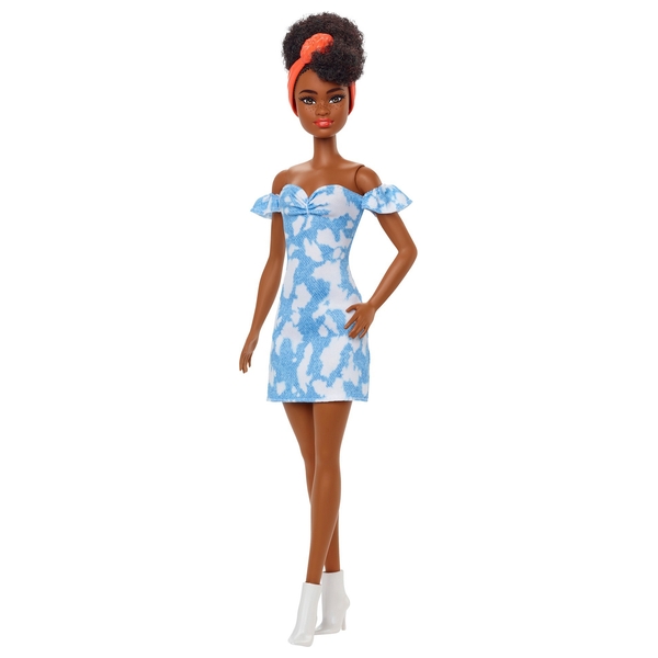 Barbie Fashionistas Doll 185 – Bleached Demin Dress | Smyths Toys Ireland