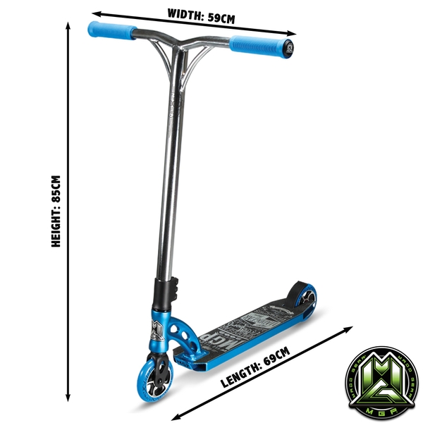 Madd Gear MGP VX6 Team Scooter Blue / Chrome Stunt Scooters UK