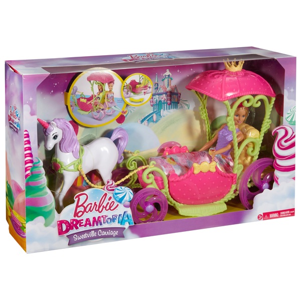 barbie dreamtopia sweetville carriage