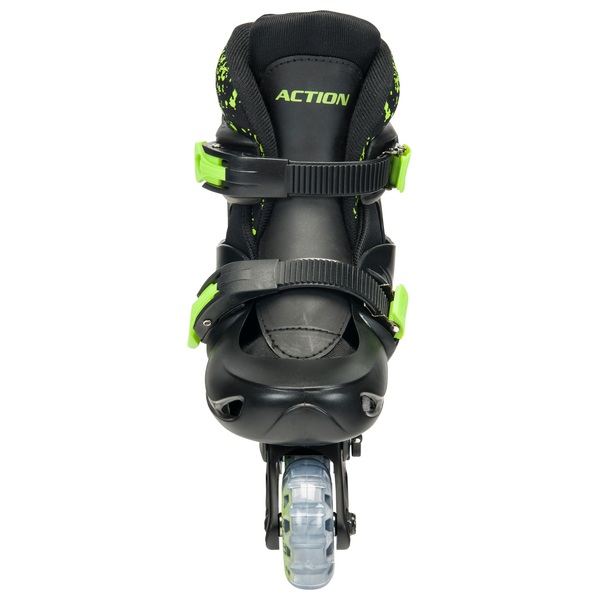 Adjustable Inline Skates Black & Green UK13 2.5 Smyths Toys UK