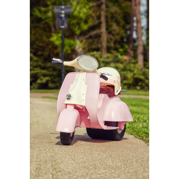 Accessoire poupée Our Generation scooter rose et blanc