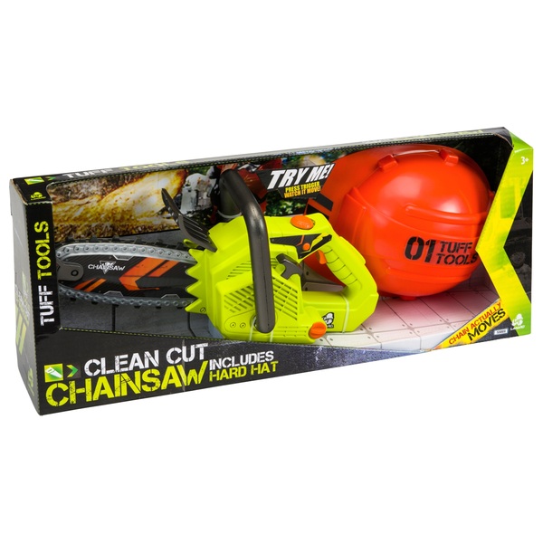Tuff Tools Chainsaw with Hard Hat Smyths Toys UK