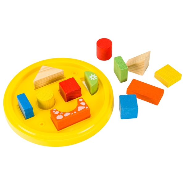 60pcs Wooden Blocks with Shape Sorting Lid Wooden Puzzles Ireland