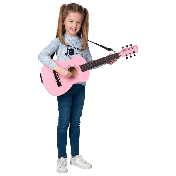 Classical Guitar 75cm Pink Smyths Toys UK