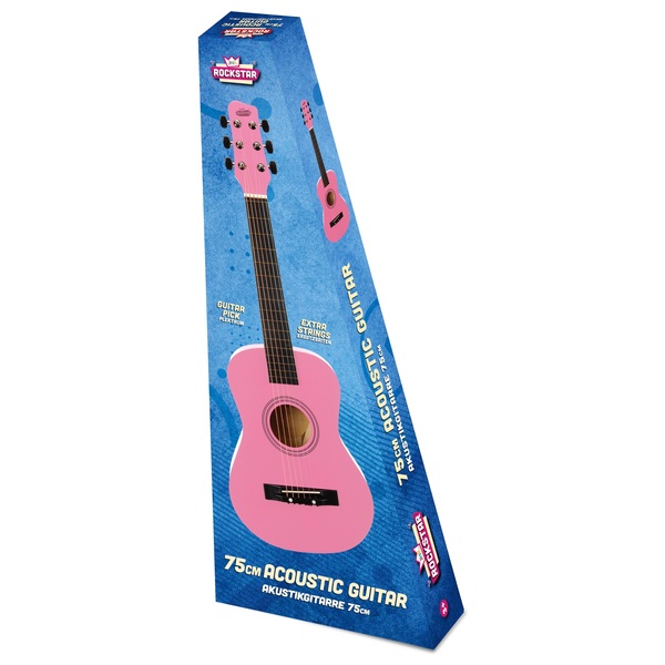 Guitare classique rose pour enfant en bois laqué 60 cm Protocol