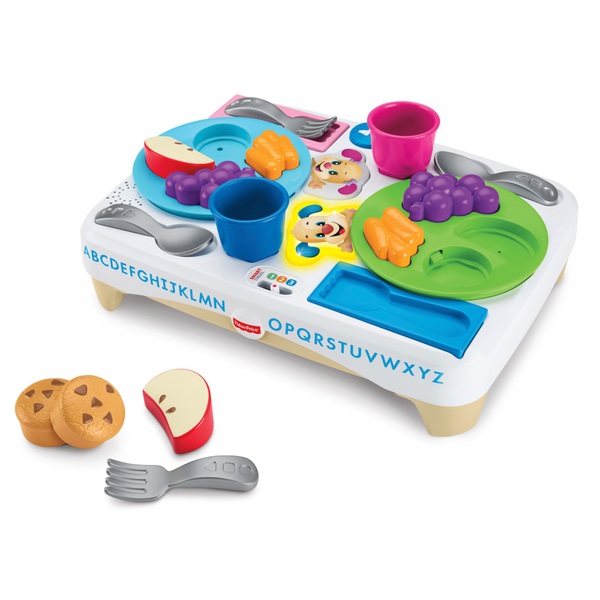 Fisher Price say please snack set, laugh & learn toddler toy kitchen