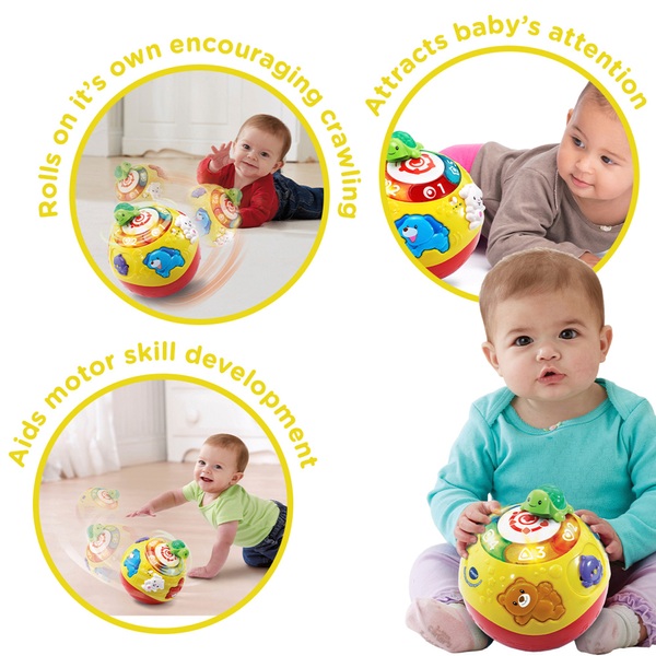 VTech Crawl & Learn Bright Lights Ball | Smyths Toys UK