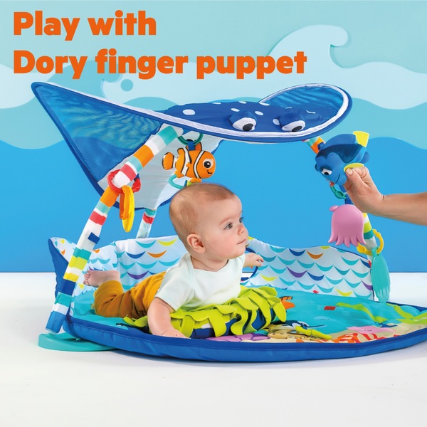 Bright Starts Disney Baby Mr. Ray Ocean Lights Activity Gym & Play Mat |  Smyths Toys UK