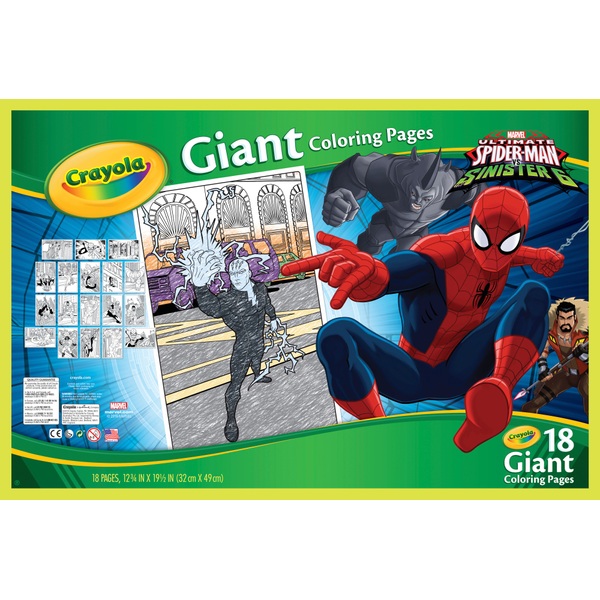 Gambar Crayola Giant Colouring Pages Spiderman Uk Coloring Di Rebanas 