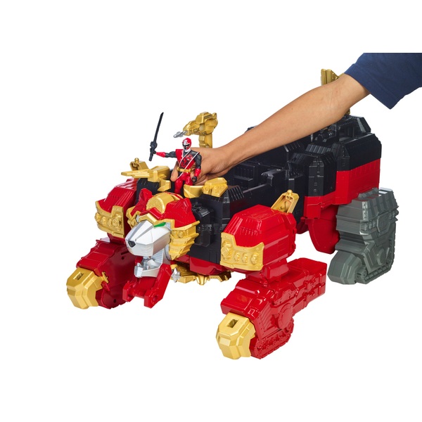 power rangers 43610 ninja steel lion fire fortress zord playset