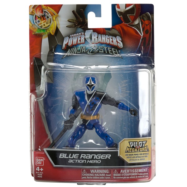 Power Rangers Ninja Steel Blue Ranger 12.5cm Figure - Smyths Toys