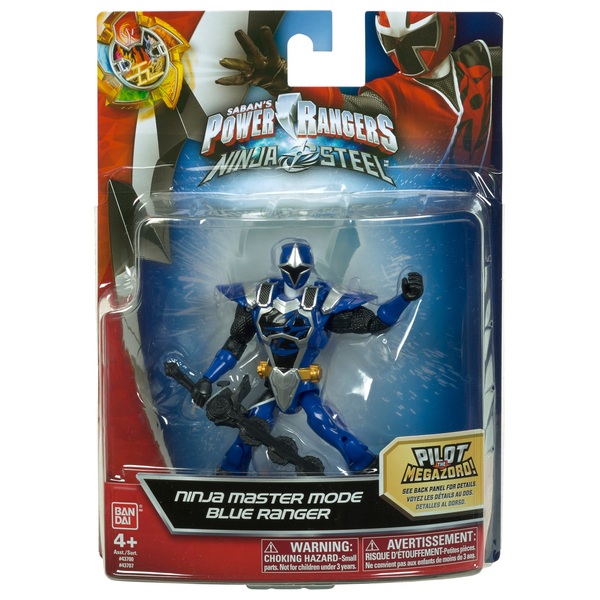 Power Rangers Ninja Steel 12.5cm Blue Ranger Action Hero Figure - Power ...