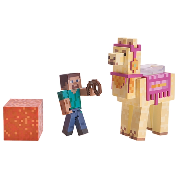 Minecraft Steve with Llama - Minecraft Ireland