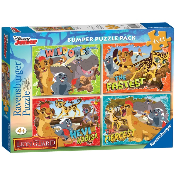 Disney The Lion Guard 4 x 42pc Jigsaw Bumper Pack Jigsaws & Puzzles UK