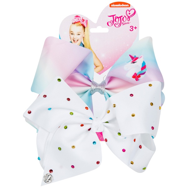 JoJo Siwa Bows Set - Unicorn/White Multi - Jo Jo Siwa UK