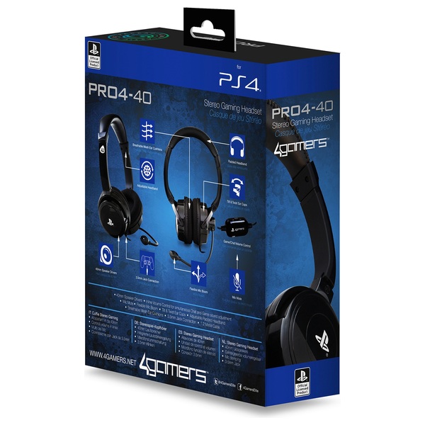 PS4 Wired Stereo Gaming Pro 440 Headset Black Smyths Toys Ireland