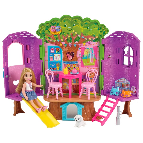 Barbie Chelsea Treehouse Portable Playset With Doll Included - Smyths Toys