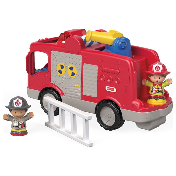 Fisher-Price Little People Helping Others Fire Truck - Smyths Toys