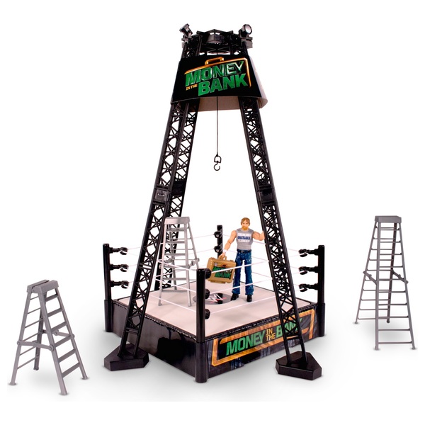 WWE Money In The Bank Playset with Dean Ambrose Figure WWE Rings and