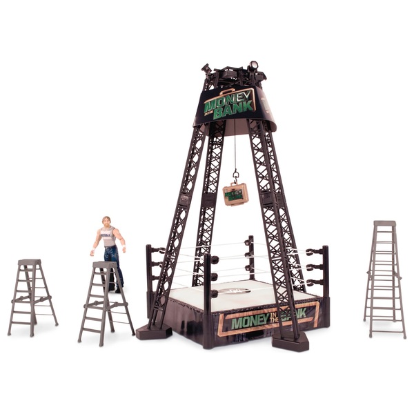 WWE Money In The Bank Playset with Dean Ambrose Figure WWE Rings and