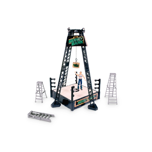 WWE Money In The Bank Playset with Dean Ambrose Figure WWE Rings and