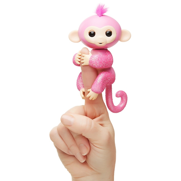 how fingerlings work the Rose (Pink Monkey Fingerlings  Glitter  Glitter