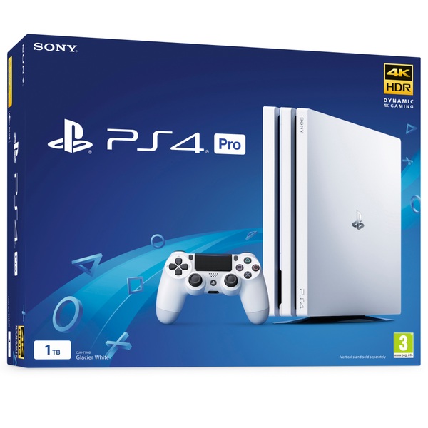 PlayStation 4 Pro 1TB White Console Smyths Toys Ireland