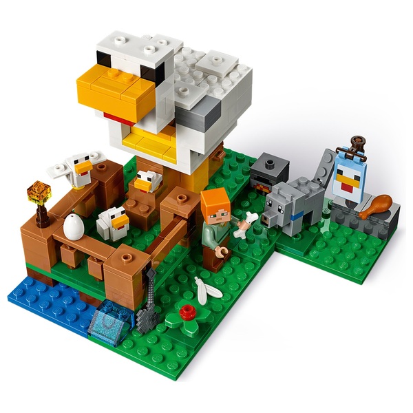 LEGO 21140 Minecraft The Chicken Coop Farm Animal Toy Smyths Toys