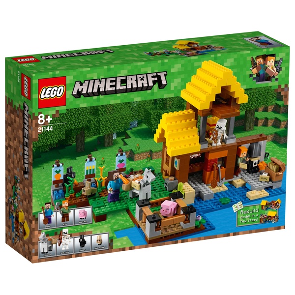 LEGO 21144 Minecraft The Farm Cottage Toy House Building Set - LEGO ...