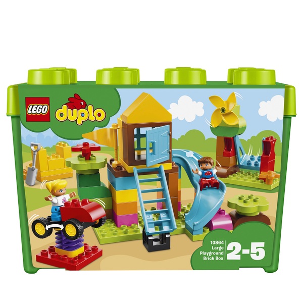 LEGO 10864 Duplo My First Large Playground Brick Box Toy - Smyths Toys ...