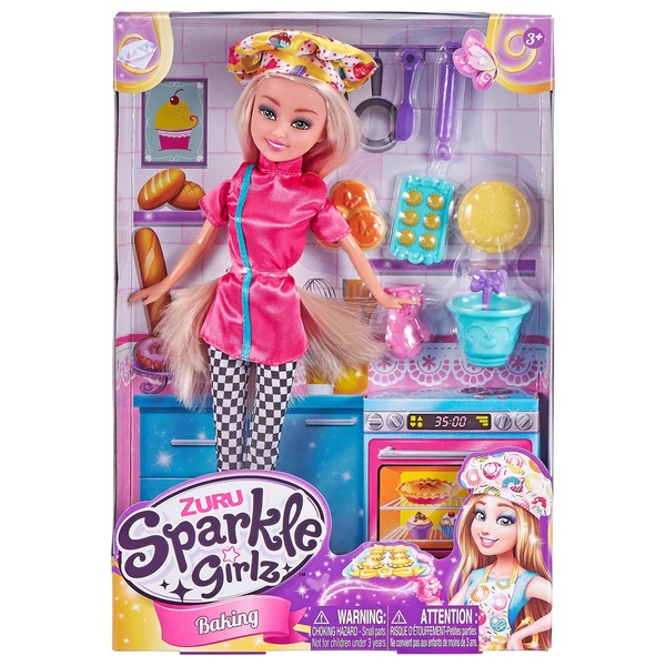 Sparkle Girlz Baking Set Doll Sparkle Girlz Smyths Toys UK