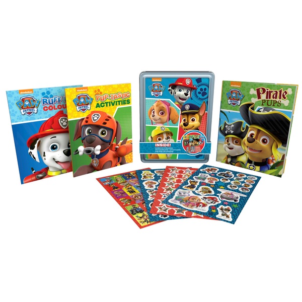 paw patrol tin activity set