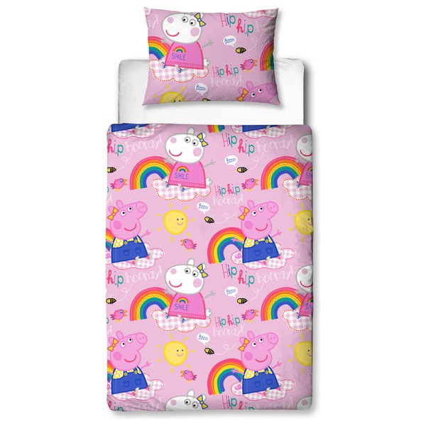 Peppa Pig Hooray 4 Piece Junior Bedding Bundle Peppa Pig