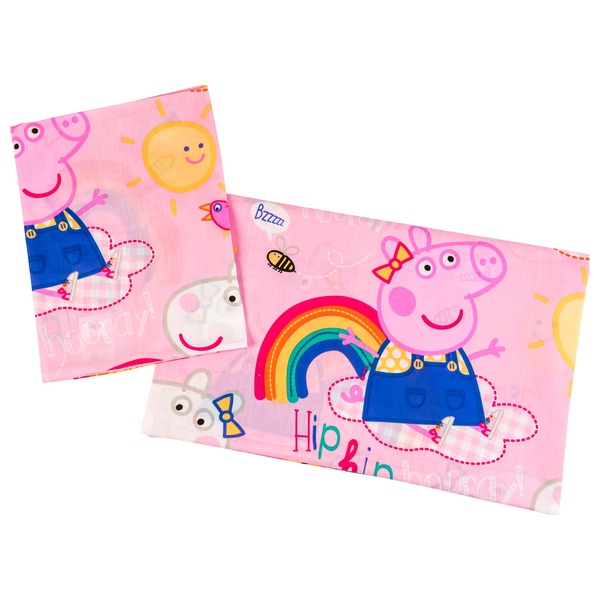 Peppa Pig Hooray 4 Piece Junior Bedding Bundle Peppa Pig