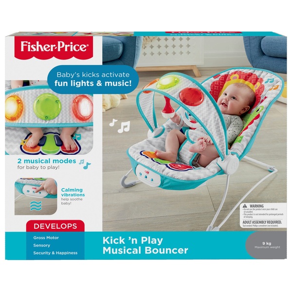 FisherPrice Kick N Play Musical Bouncer Baby Bouncers UK