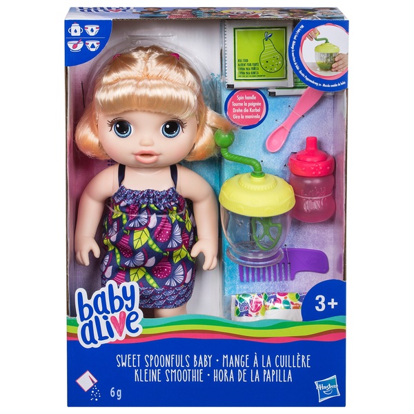 baby alive sweet spoonfuls blonde baby doll girl