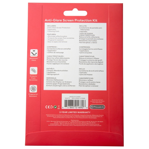Nintendo Switch Licensed Anti Glare Screen Protectors Twin Pack