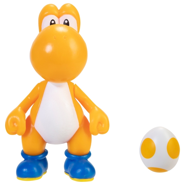Nintendo Orange Yoshi with Egg 10cm Action Figure Smyths Toys Ireland