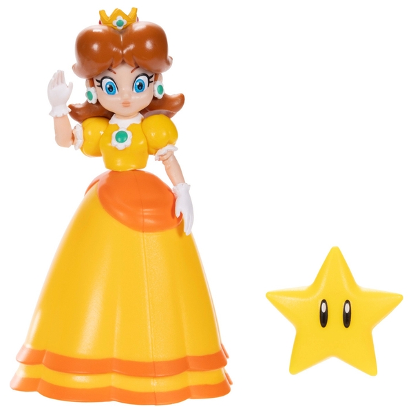 Nintendo Super Mario 10cm Daisy Figure with Super Star | Smyths Toys ...