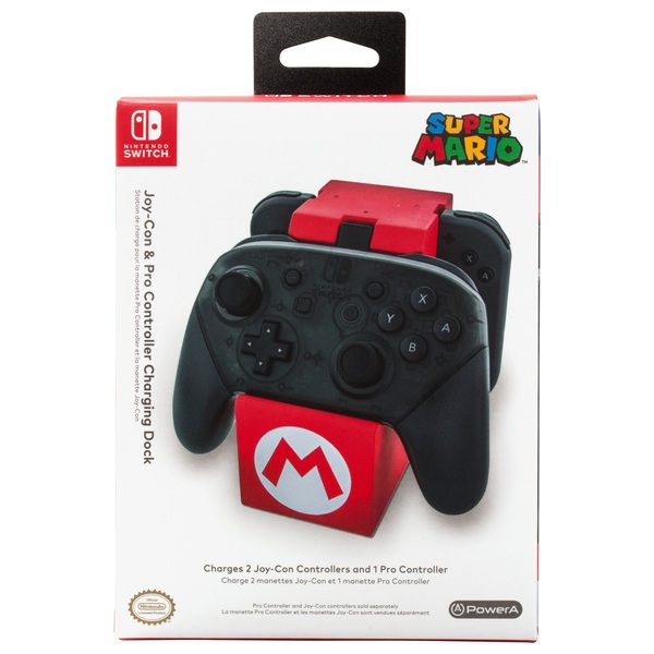 Nintendo Switch JoyCon & Pro Controller Charging Dock Super Mario