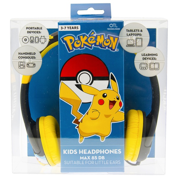 Pokemon Electric Pikachu Junior Headphone Music Headphones UK
