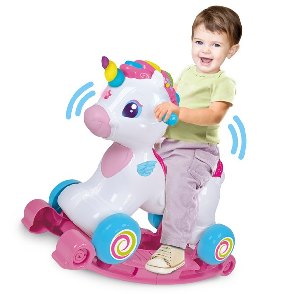 baby clementoni unicorn learning soft toy