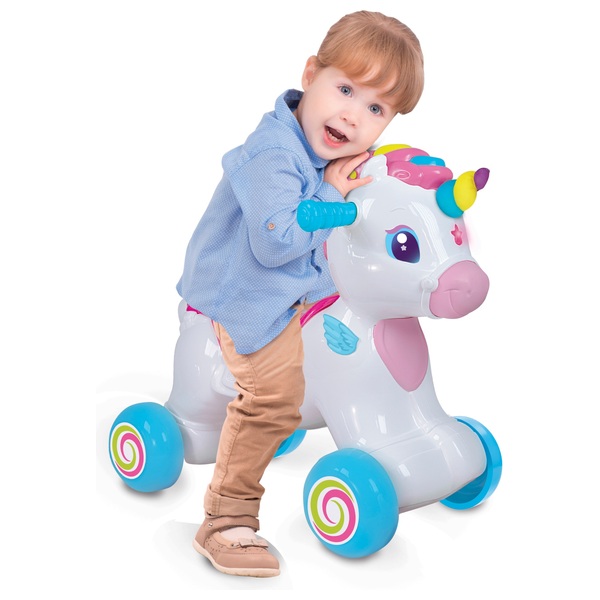 Baby Clementoni Interactive Ride On Unicorn | Smyths Toys UK